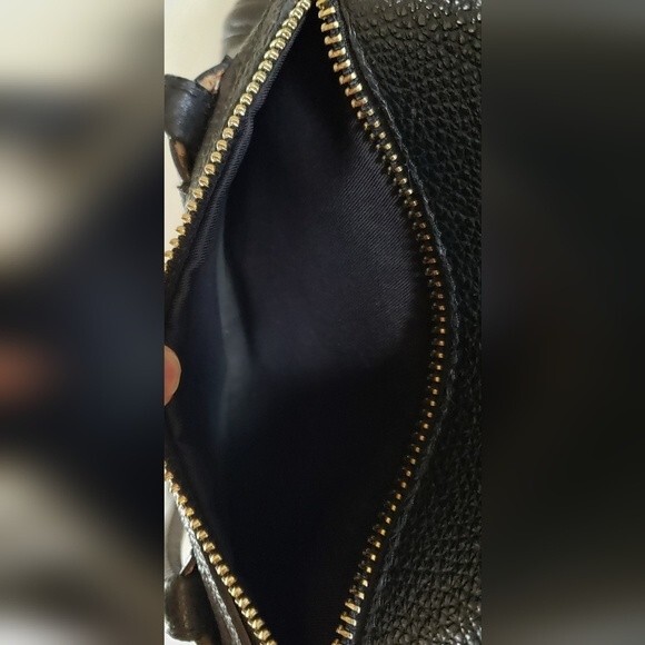 Borse In Pelle Black Leather Handbag Made in Italy - Picture 10 of 14